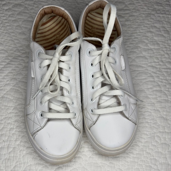 Taos Plim Soul Lux Sneakers White Leather Size 8 - Picture 3 of 13